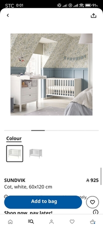 Khobar, Baby & Kid Stuff, SAR 350,  Baby Crib IKEA / COT