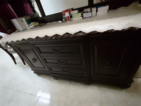 Jeddah, Furniture, SAR 4000,  Elegant Solid Wood Display Cabinet(Home Centre)for Sale