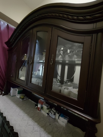 Jeddah, Furniture, SAR 4000,  Elegant Solid Wood Display Cabinet(Home Centre)for Sale