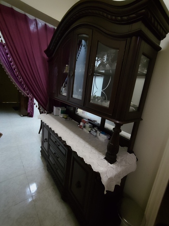 Jeddah, Furniture, SAR 4000,  Elegant Solid Wood Display Cabinet(Home Centre)for Sale