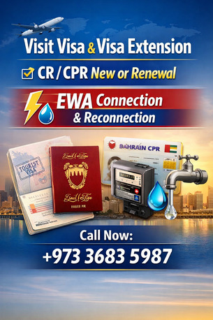 Manama, Travel, Visit Visa Visa Extension Cr Cpr