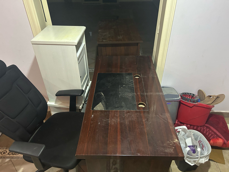 Al Rabwah, Furniture, SAR 100,  Study Desk, Chair, 2 Counter Tops, Garbage Cans, Mats, Mop Drier