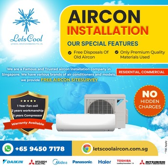 Singapore, Air Conditioners, SGD 999,  Aircon Installation Singapore