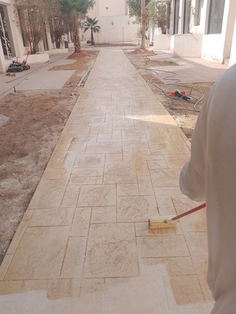 Riyadh, Construction, Floor Casting Department Printed Pigmant All Kinds Of Concret Installation Of Asphalt Epox