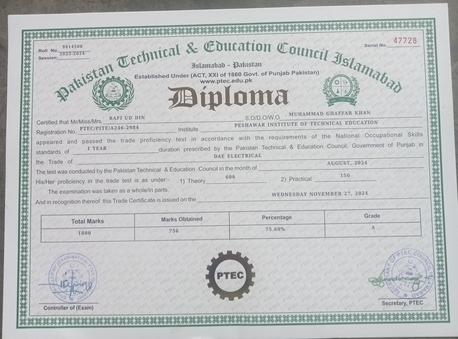 Jubail, Job Seekers, For Electrical Foreman Job