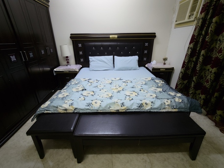 Jeddah, Furniture, SAR 2500,  Luxurious Dark Brown Wooden King Size Bedroom Set
