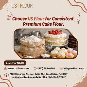 New York, Food, Stop Settling For Inconsistent Flour. Choose US Flour As Your Cake Flour Wholesaler