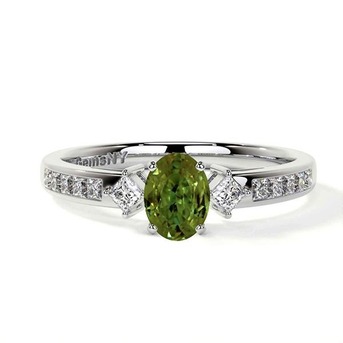 New York, Jewelry, USD 1825,  Buy Oval-Shaped Real Alexandrite Rings 0.32 Cts At GemsNY