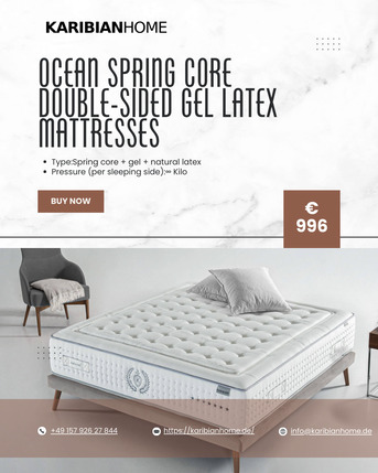 Berlin, Furniture, EUR 300,  Ocean Spring Core Double-Sided Gel Latex Mattresses &ndash; Ergonomie Und Frische F?r Jede Nacht
