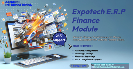Islamabad, Software Development, EXPOTECH E.R.P | Finance Module Software