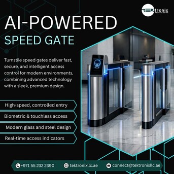 Dubai, Computer, Anti-Tailgating Tech: Turnstile Speed Gates Secure UAE Venues