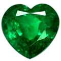 USD 4284,  Natural Emerald Stone 1.68 Cts. Heart &ndash; GIA Certified