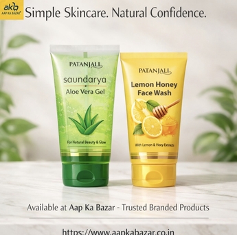 Mumbai, Household, Patanjali Skincare Essentials: Dark Circles Cream, Saundarya Gel & Lemon Honey Face Wash F