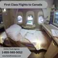 Which Routes Provide First Class Flights To Canada?