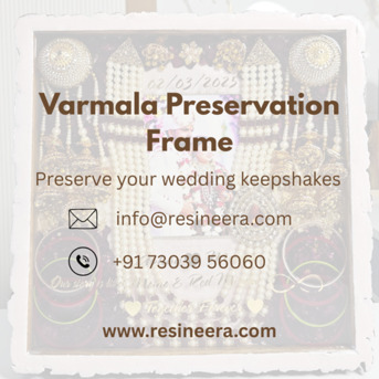 New Delhi, Photo & Video, INR 2000,  Personalized Varmala Preservation Frame