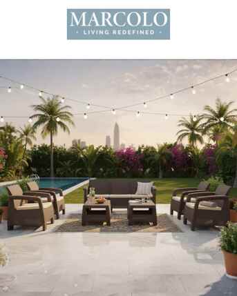 Dubai, Furniture, AED 499,  Outdoor Sofa Sets By Marcolo &ndash; Premium Comfort For Outdoor Living