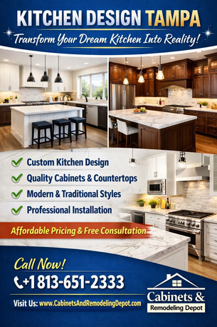 Tampa Bay, Construction, Kitchen Design Tampa &ndash; Transform Your Dream Kitchen Into Reality!
