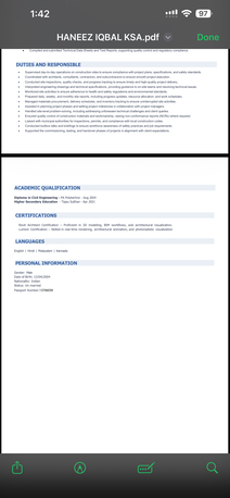 Jubail, Job Seekers, Looking For Civil Cunstruction Field Job,