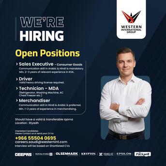Riyadh, Jobs, MULTIPLE POSITIONS AVAILABLE