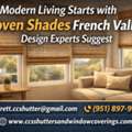 Modern Living Starts With Woven Shades French Valley Design Experts Suggest