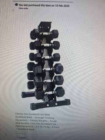 Jubail, Health & Beauty Items, SAR 1500,  Fitness Hex Dumbbell Set