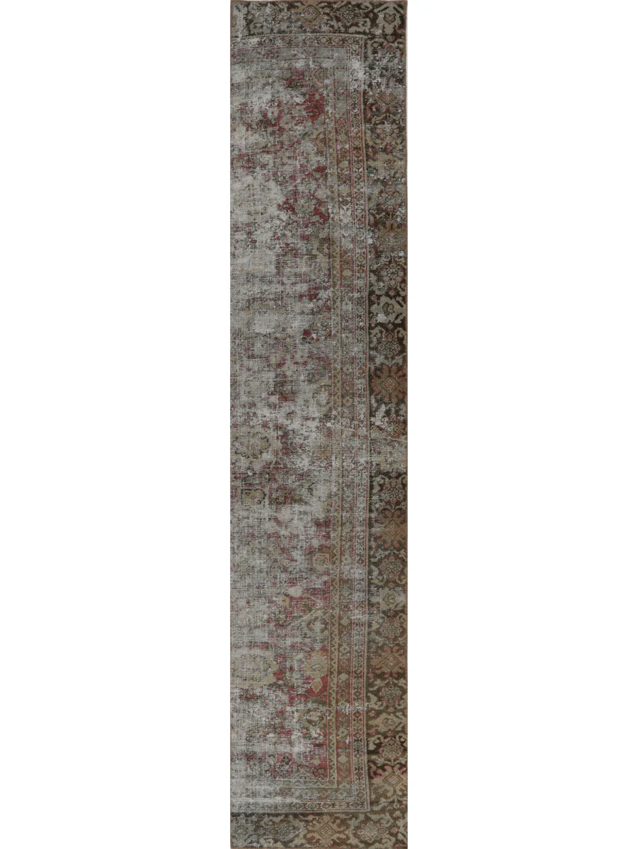New York, Furniture, USD 350,  2x13 Vintage Distressed Persian Runner Rug - 109616