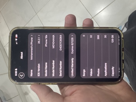 Dammam, Mobile Phones, SAR 2150,  IPhone 16e 128gb White