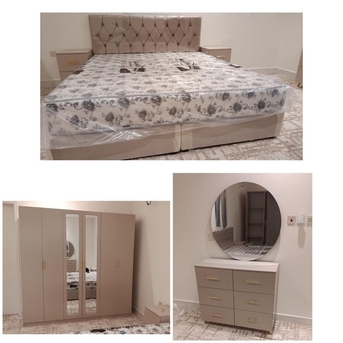 Jeddah, Furniture, SAR 1,  Brand New Wooden Complete Bedroom Set Available With Reasonable Prices