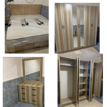 Jeddah, Furniture, SAR 1,  Brand New Wooden Complete Bedroom Set Available With Reasonable Prices