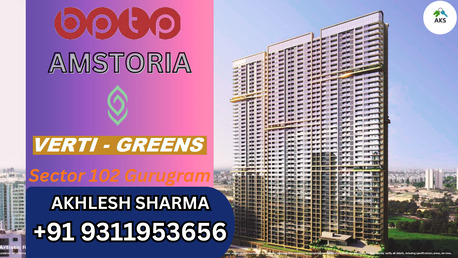 Haryana, Real Estate For Sale, INR 52634000,  3 BR,  2450 Sq. Meter,  BPTP Amstoria Verti Greens Sector 102 Gurugram Luxury Centric Housing +91 9311953656