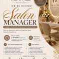✨ WE’RE HIRING – PREMIUM SALON MANAGER ✨