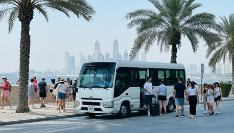 Dubai, Passenger Transport, Royal Rider 24 Seater Bus Rental Dubai &mdash; Affordable & Reliable Group Transport