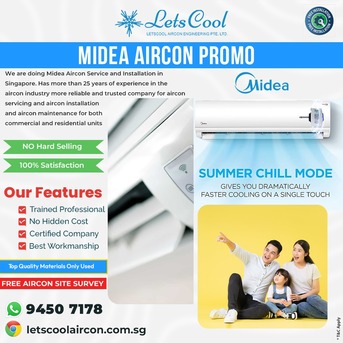 Singapore, Air Conditioners, SGD 25,  Midea Aircon Servicing