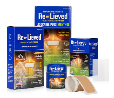 New York, Health & Beauty Items, 4% Lidocaine Wrap 20 Strips For Fast, Targeted Pain Relief