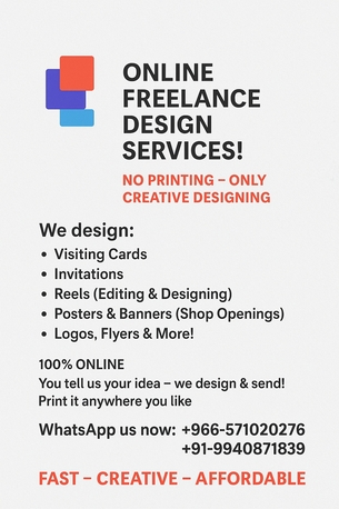 Dammam, Creative, Freelance Designing Services
