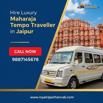 Jaipur, Travel, Premium Maharaja Tempo Traveller Hire Jaipur For Group Trips