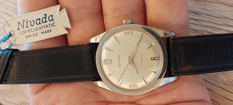 Riyadh, Watches, SAR 1500,  Nivada Watch NEW Vintage Of 60 Years Old For Men Original Swiss Made