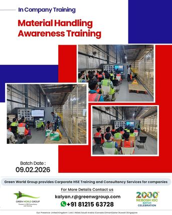 Bangalore, Lessons Offered, Material Handling Awareness Training In Bangalore | Corporate HSE Training By Green World