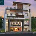 Commercial Cum Residential Exterior Design In Gondia