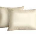 INR 7499,  Buy Cream Beige Silk Pillowcases Set Of 2 Online