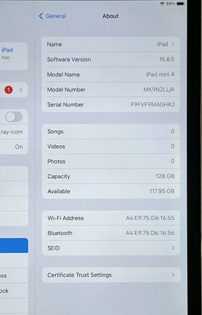 Isa Town, Mobile Phones, BHD 29,  IPad Mini 4 128GB Wifi Excellent Condition