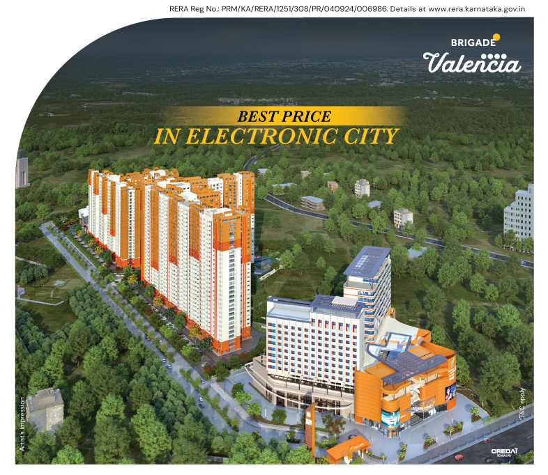 Bangalore, Apartments/Houses, Studio,  Brigade Valencia | Apartments In Electronic City | Bangalore