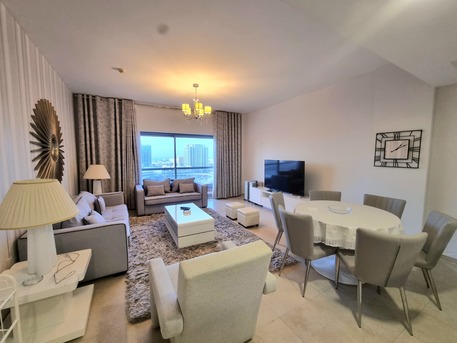 Amwaj Islands, Apartments/Houses, BHD 450/month,  Furnished,  2 BR,  127 Sq. Meter,  Lagoon View 2 BR FF Apartment With Balcony