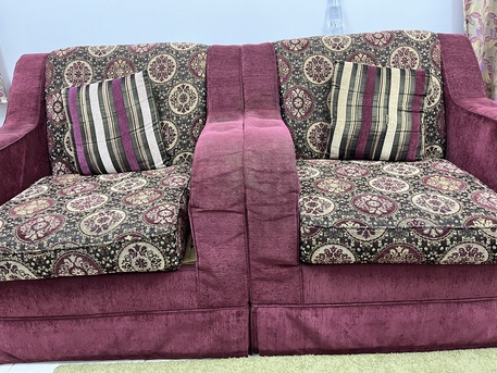 Jubail, Furniture, SAR 250,  SOFA SET IN GOOD CONDITION 3+2+1+1