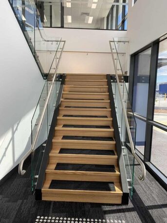 Sydney, Household, Frameless Glass Staircase That Shapes Modern Living