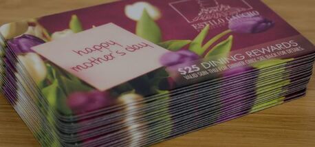 Toronto, Printing, Custom Gift Card Printing For Retail, Restaurants & Brands