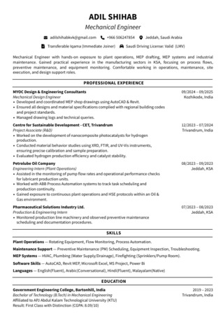 Riyadh, Job Seekers, Mechanical Engineer (HVAC/MEP) &ndash; Immediate Joiner &ndash; Transferable Iqama