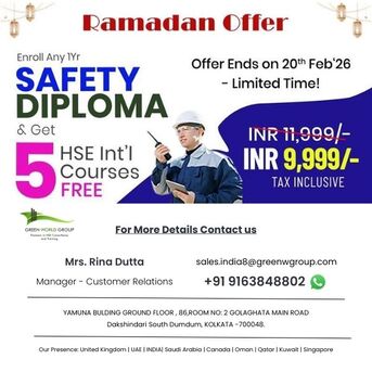 Kolkata, Lessons Offered, Safety Diploma Training In Kolkata