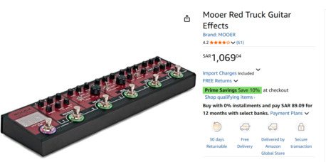 Riyadh, Musical Instruments, SAR 850,  MOEER RED TRUCK 6 IN 1