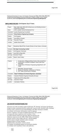 Jeddah, Job Seekers, QA/QC Civil